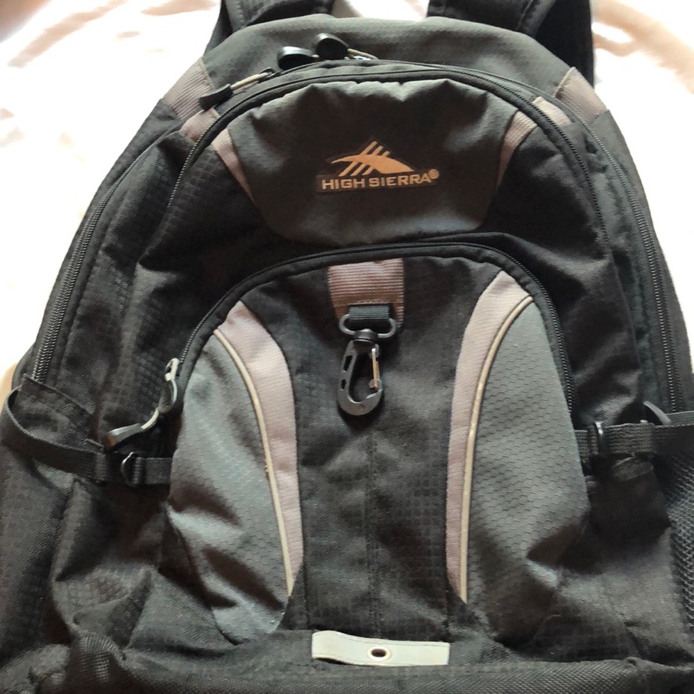 High Sierra black backpack